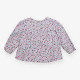 White Long Sleeve Berries and Flowers