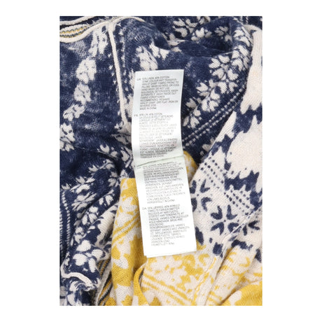 Jumper Linen Cotton Fairisle Pattern Navy Cream Mu