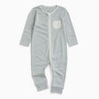 Clever Zip Sleepsuit - Blue Stripe