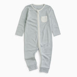 Clever Zip Sleepsuit - Blue Stripe
