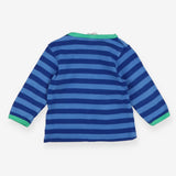 Organic Stripe T-shirt Blue Camping 