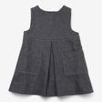 Grey woven pinafore dress 