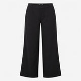 Trousers Wide Leg Tailored Stretch Black