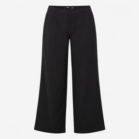 Trousers Wide Leg Tailored Stretch Black