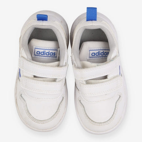 Adidas trainers white with blue stripe