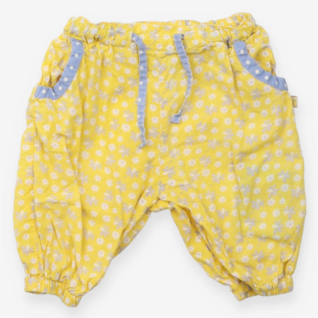 Trousers yellow lilac flowers