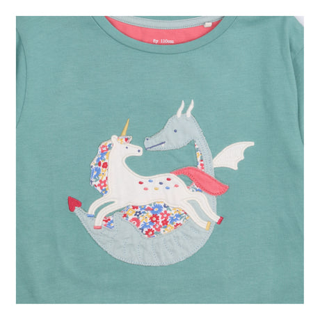 Green Unicorn and Dragon Long Sleeve