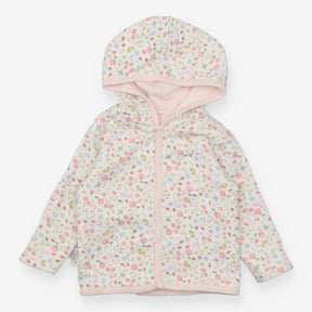 Little Dutch Hoodie Reversible Pink and White 