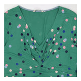 Dress green polka dot