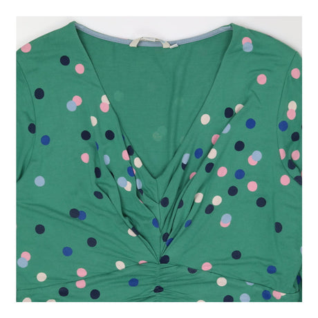 Dress green polka dot