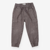 Grey cargo trousers