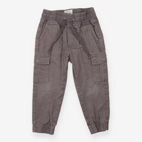 Grey cargo trousers