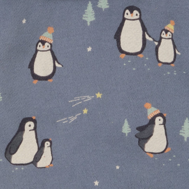 Blue Penguins Zip Hoodie
