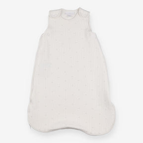 Sleeping bag white with grey stars 