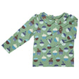 Peter Pan Collar Blouse - Green Acorns