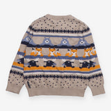 Knitted jumper fairisle animals