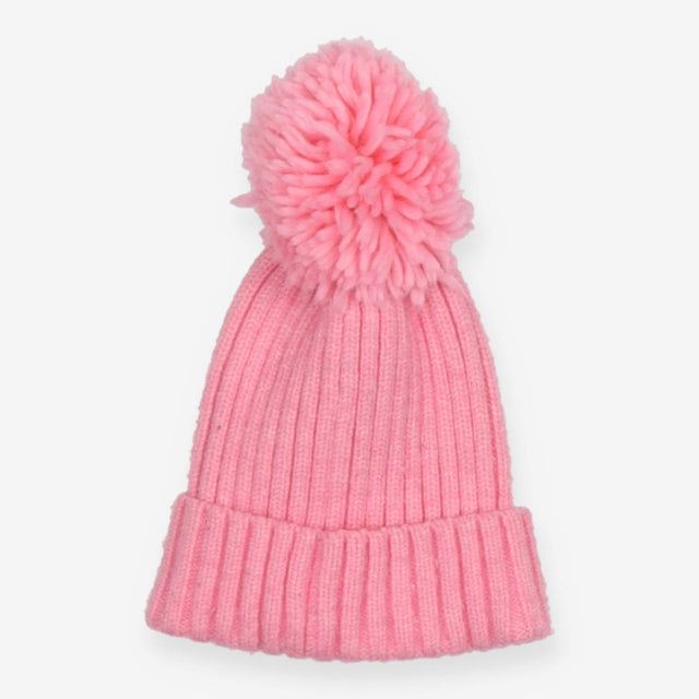 Hat pink pom pom