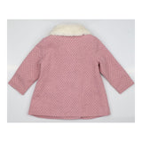 Pink Coat with Fleece Collar