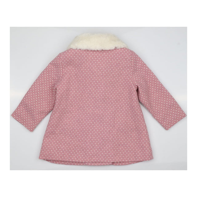 Pink Coat with Fleece Collar