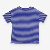 Tee Blue with Strips and Dog eating Ice Cream 