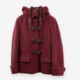 Leighton Damson Berry Wool Duffle Coat Hooded
