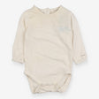 Bodysuit long sleeve cream with lace detail