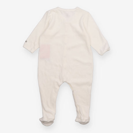 Sleepsuit Velour White