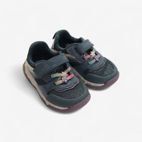 Blue and pink sparkle trainers 