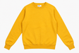 Cotton Crewneck Sweatshirt Mustard Yellow