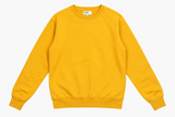 Cotton Crewneck Sweatshirt Mustard Yellow