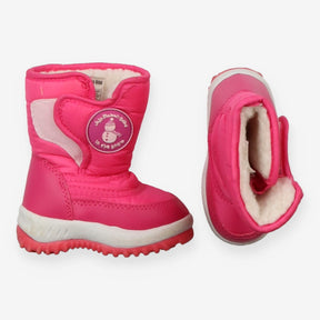 Pink snow boots