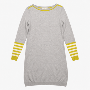 Dress Jumper Fine Knit Grey Striped