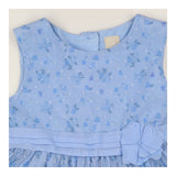Party Dress Light Blue Layered Tulle Overlay