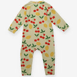 Green cherry and lemon footless sleepsuit 