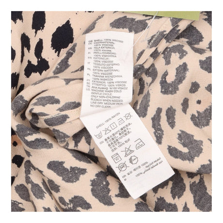 Shirt Dress Beige and Black Leopard Print