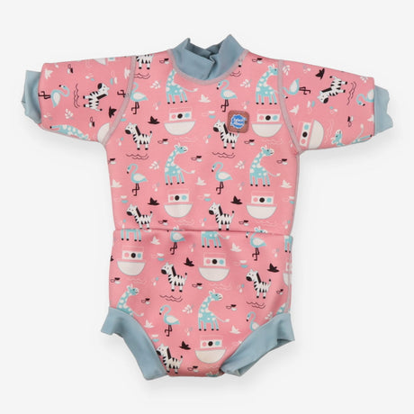 Baby Wetsuit Pink and Blue Zebra Print