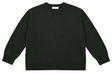 Jumper Khaki Wool Blend Ribbed Trim Crew Neck