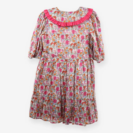 Bertie Mini Dress Smock Collar Cotton Dress
