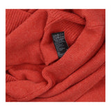 Sunset Pink Wool Blend Ruffle Pie Crust Neck Long 