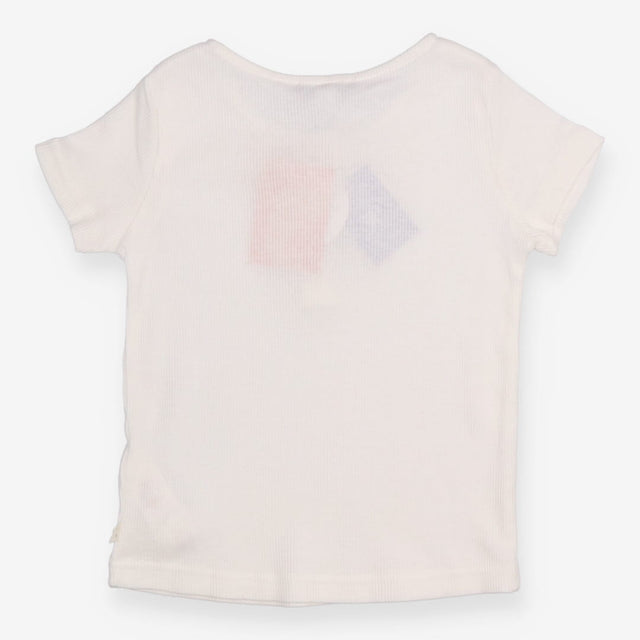 White Ribbed T-shirt