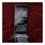 Knit Textured Cardigan Dark Burgundy