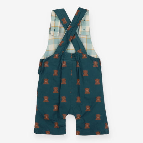 Dungarees green with bears