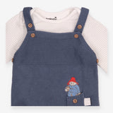 Dungarees Knit Blue with Bodysuit Paddington