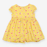 Dress Yellow Short Sleeve Bees