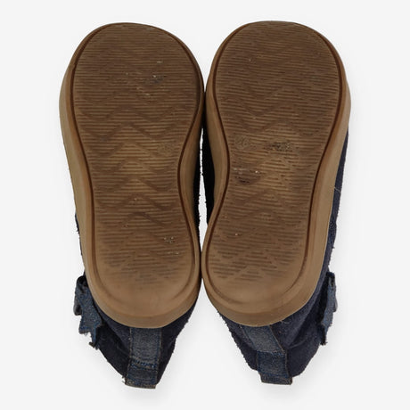 Navy Boots with Velcro Star