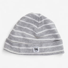 Grey Striped Beanie