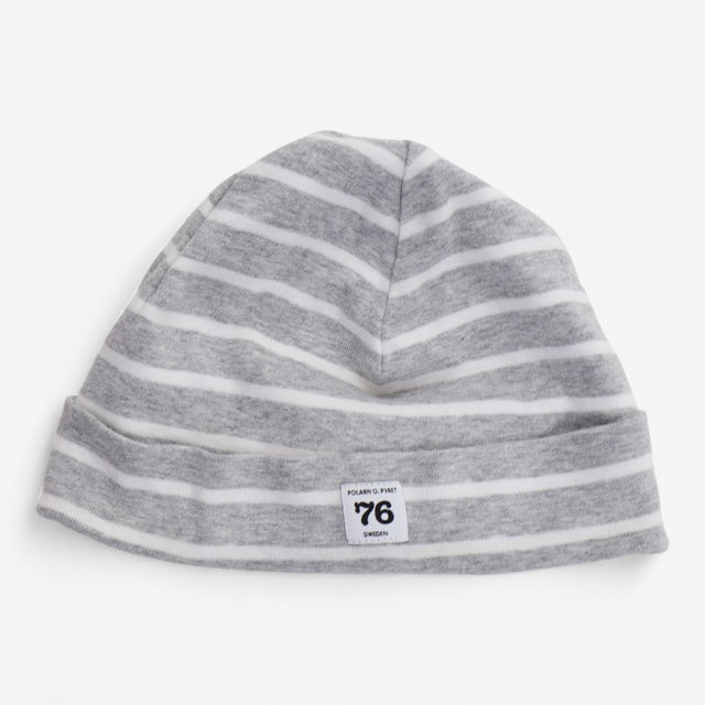 Grey Striped Beanie