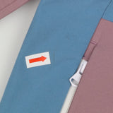 Blue and pink Waterproof jacket