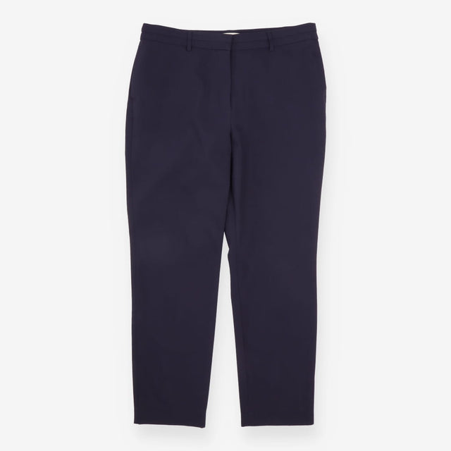 Whistles Trousers Navy Tailored Ankle Tapered Smar