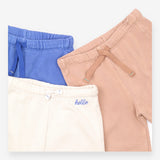 Cream, Brown and Blue Joggers